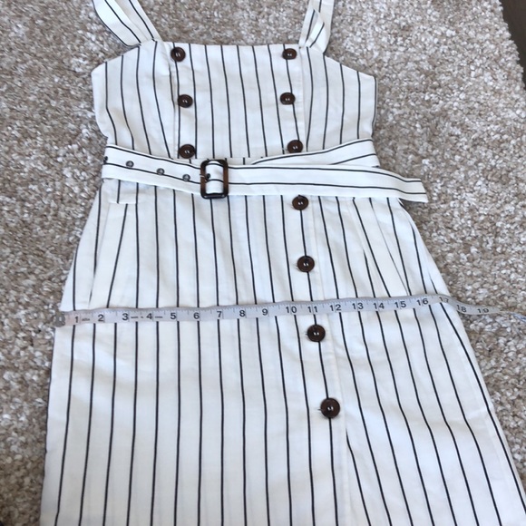 NWT Forever 21 Striped Button Up Midi Dress Sz S - Picture 10 of 13